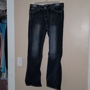 Rue21 dark blue faded bootcut jeans